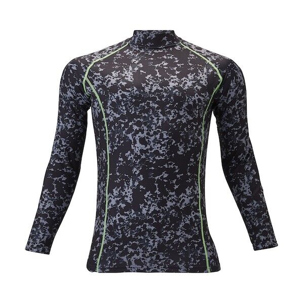 発熱ハイネック Pブラック3L