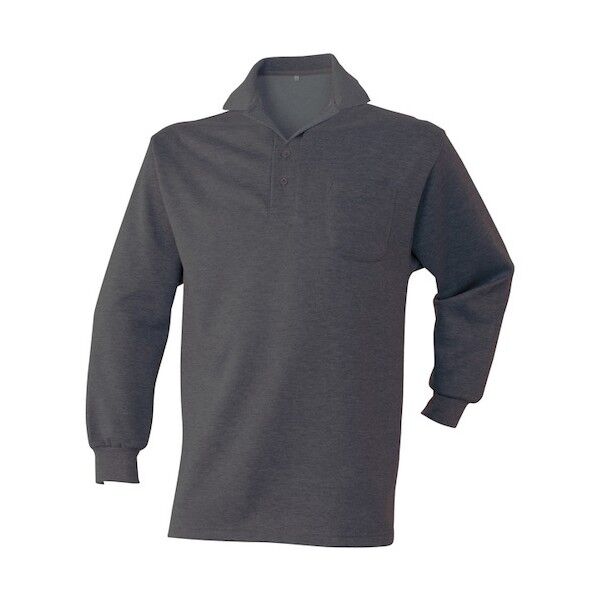 裏起毛ポロシャツ チャコールグレー3L 4501505052 1点