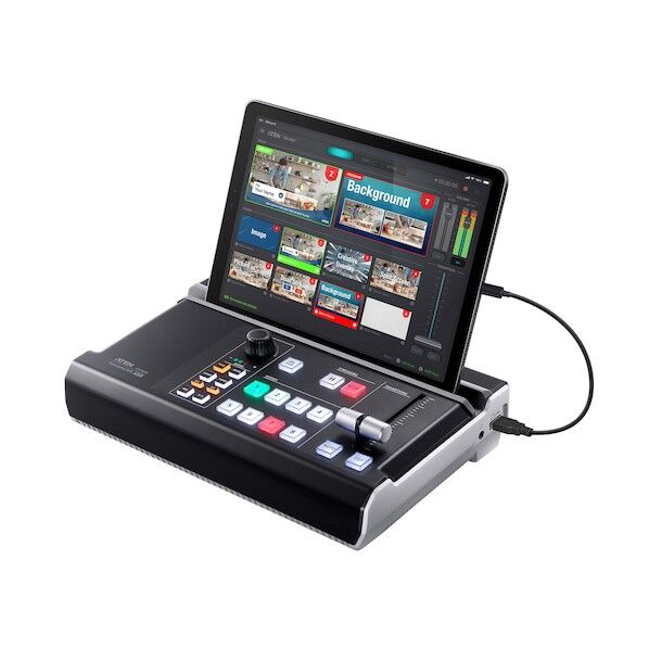 ポータブルライブストリーミングAVミキサー(リアルタイム編集機能搭載)HDMI2入力対応 UC9020 1点...