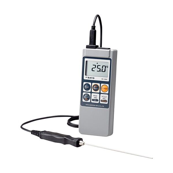 アズワン デジタル温度計SK-1260校正証明書付 6-9653-31-20 1点...