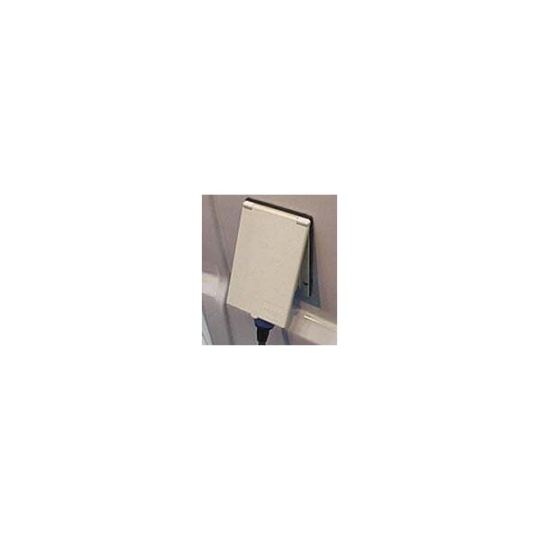 カーク産業 パワーインレット(白)ソケット付き 160×100mm 白 0720 1個