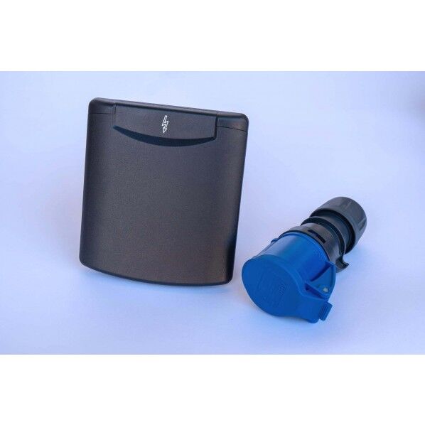 パワーインレット121（色:黒）ソケット付