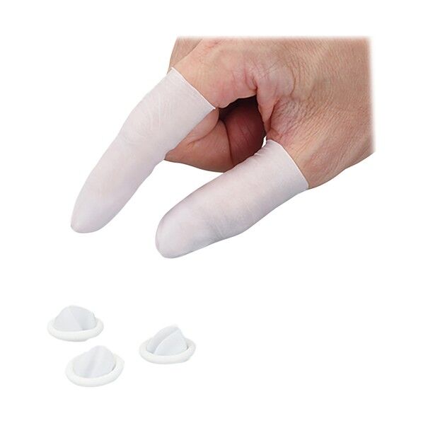 アズピュアリムレス ニトリル指サック(フチ無ロールタイプ) SS 4-1078-01 1000個