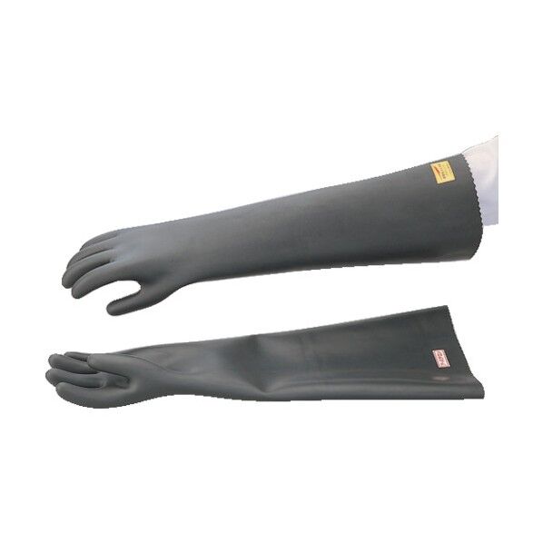 静電気用手袋 黒 1-6313-01 1双