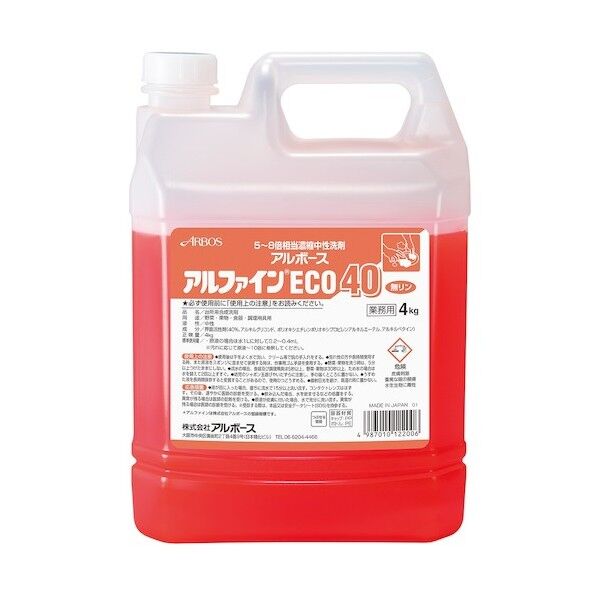 ※法人専用品※アルボース アルファインECO 40 4KG 4L 12200 1本...