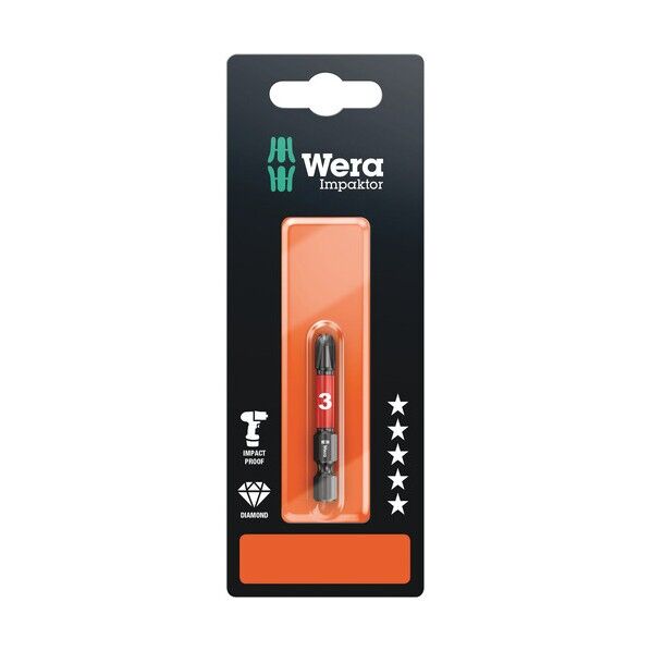 Wera(ヴェラ) 851/4IMPDCSB ビット(ブリスター) PH3 073957 1本