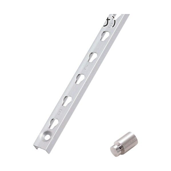 アトムリビンテック アルミ引掛柱(面付け)1820mm シルバー シルバー 077588 1点