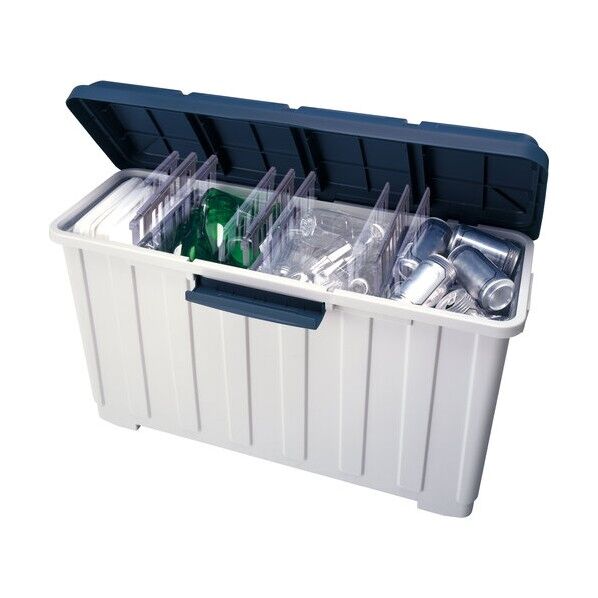 4分別ダストボックス90L ブルー 665240 1点