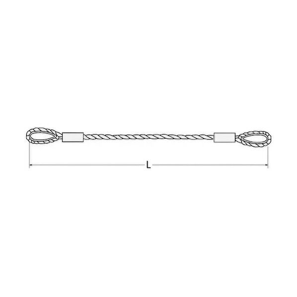 コンドーテック JISロック止ワイヤ φ10×6M 両コース入 05221106 1本