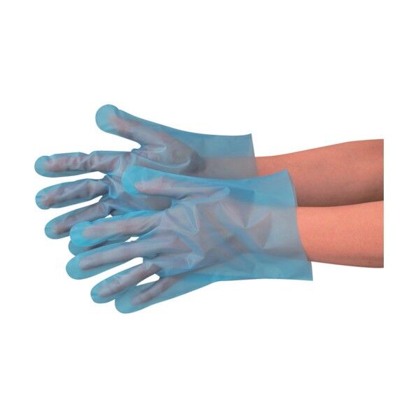  ポリグローブ内エンボスブルー袋入L 388-L 200枚...