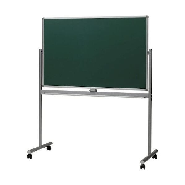  回転式両面チョークボード W1295mm H1800mm RB-34SSGG 1点...