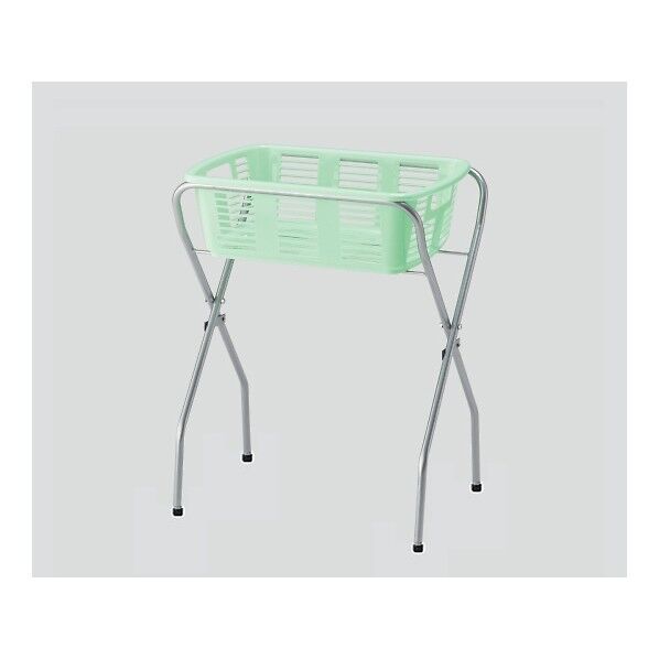 脱衣カゴワゴン・ラック1段式 マスカットグリーン キャスター無し 8-5959-03 1
