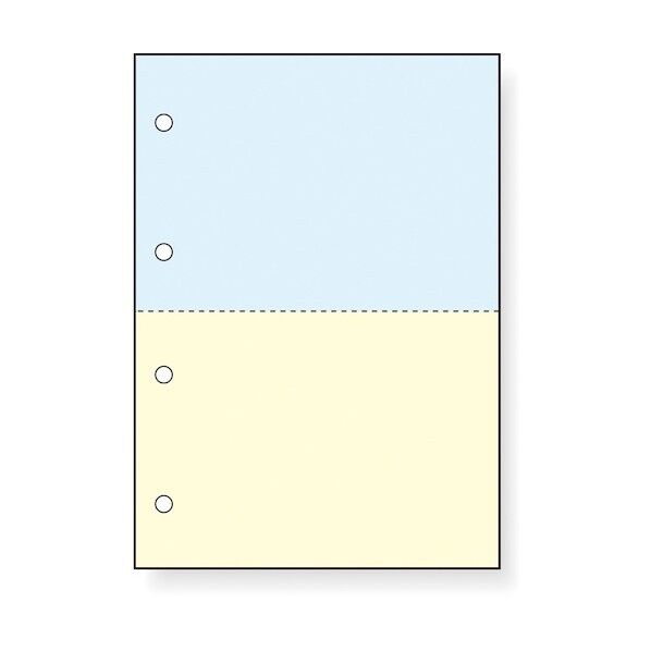 カット帳票/3分割/6穴無地/1000枚 BMP-E03H 1点