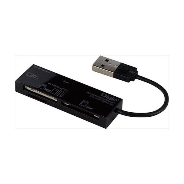 ナカバヤシ USB2.0マルチカ-ドリ-ダ- CRW-5M52NBK 1点