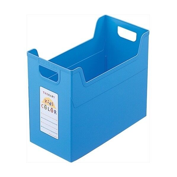 セラピーキッズカラーファイルボックスA4ワイドブルー ﾌﾎﾞ-TCW4-KB 1点