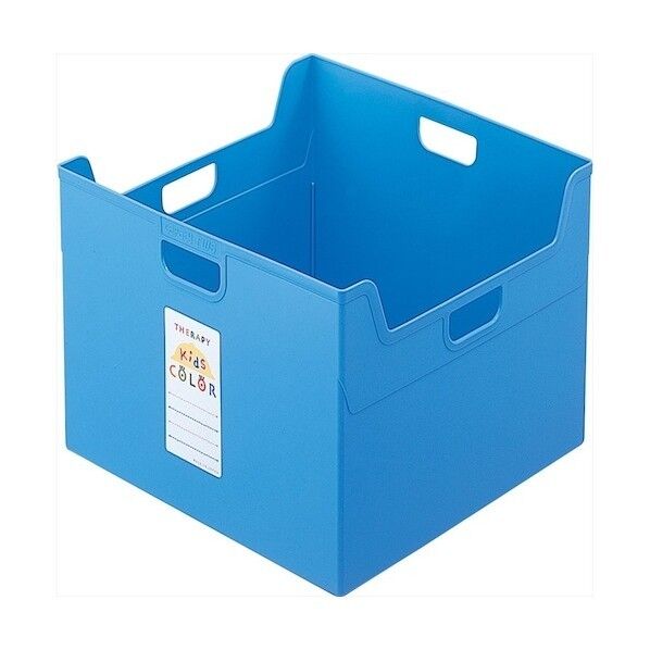 セラピーキッズカラーファイルボックスA4Wブルー ﾌﾎﾞ-TCW5-KB 1点