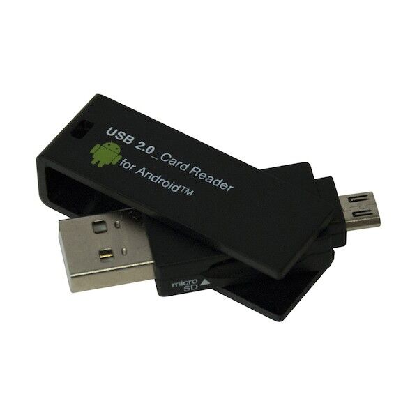 USB・mUSBmSDカードリーダー・ライターブラック CRW-DMSD64BK 1点