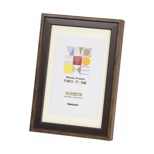  ツートン フォトフレーム KG･L ダークブラウン F-TMS-211-DBR 1点...