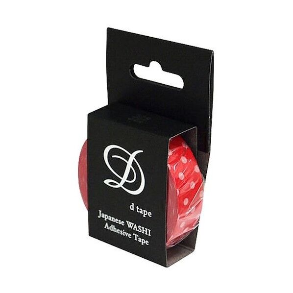 デコテープ/ドット/15mm/レッド