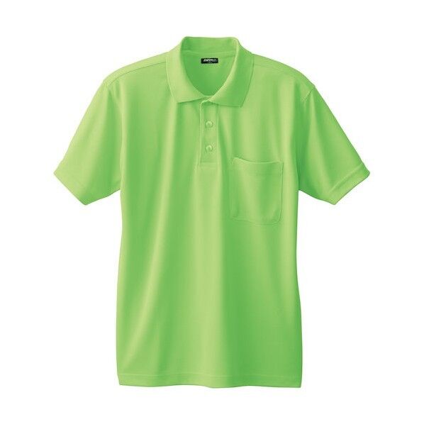 50397 半袖ポロシャツ(胸ポケット付き) ライトグリーン 3L 50397-108-3L 1点