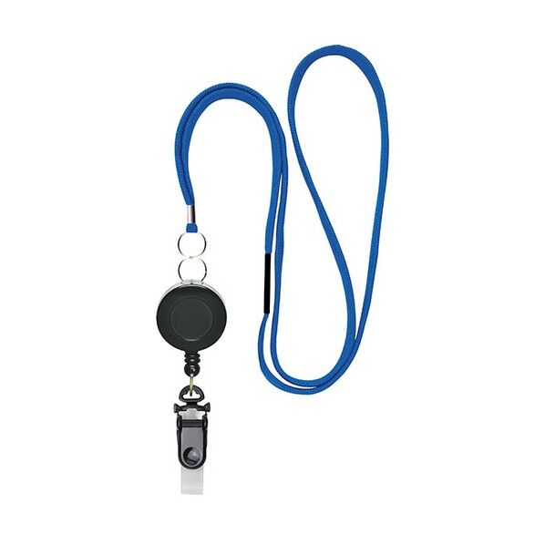 リール式吊下げひも 青 バラ NF-569-B 1本