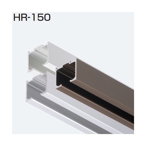 ソフトクローズ･折戸用兼用レール HR-150 アンバー 3000mm