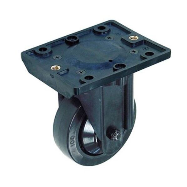 イレクター プラスチック製プレートキャスター 車輪径100Φ 固定車 CKF-100 1点...