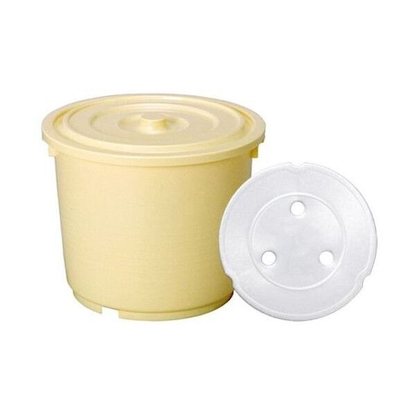 漬物だる 押し蓋付セット BL-13 クリーム色 BL-13 CR 1点