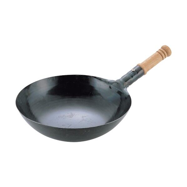 鉄打出木柄北京鍋 24cm 029003001 1個