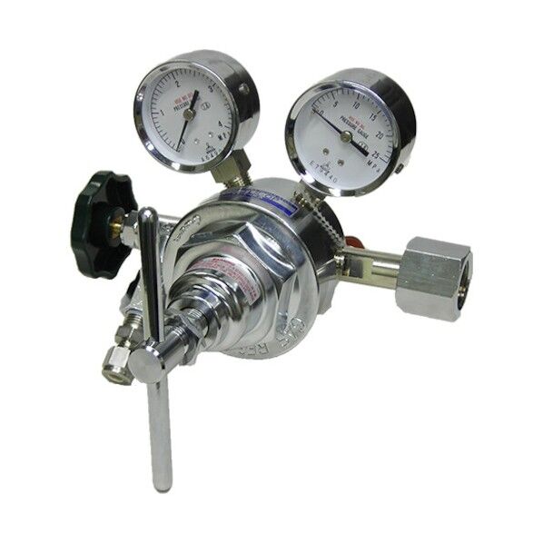 ブラス製大流量用中圧調整型圧力調整器 空気用