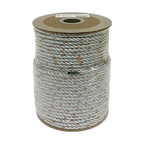 ロープ ダイヤロープドラム巻(GG色/オレンジ線入) 6mm×70m