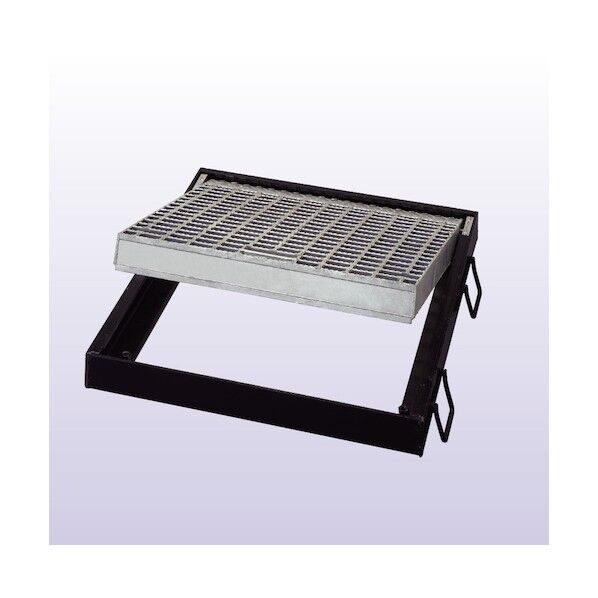 ヨドかるがるグレーチング ますぶた（110°開閉型） ノンスリップセーファー KKMHF12h50-75．T2