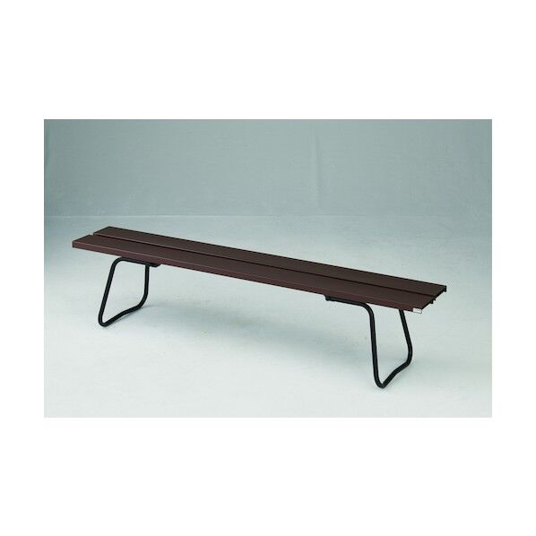 屋内外用 樹脂ベンチ 背なしECO ブラウン 1800幅 YB-97L-PC-BR 1台