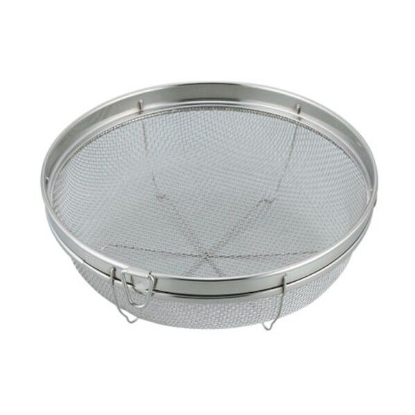 SUIグート 浅型丸ざる 18cm リング付 SUI-6023 1点