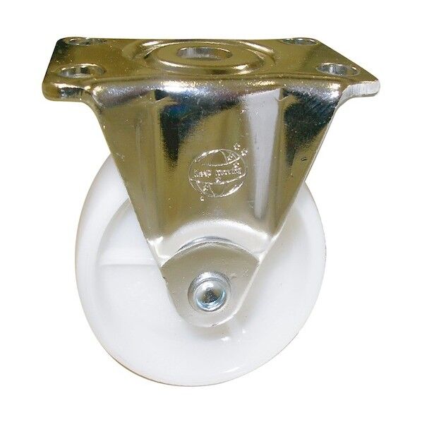 ナイロンキャスター25固定 白･クロームメッキ 25mm 14021 1個