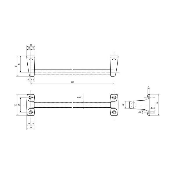 タオル掛け 350mm