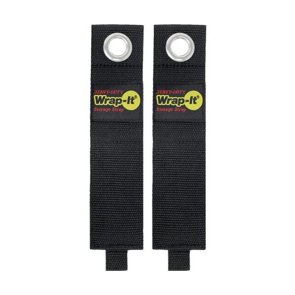 超強力 フック用収納ストラップ 17インチ 2個入 ブラック