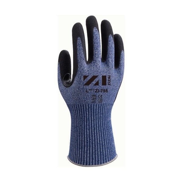  耐切創手袋 ZIZAI ZI-798 ニトリル特殊加工背抜き 13ゲージ Mサイズ(1P個装) ZI-798_M_1P 1点...