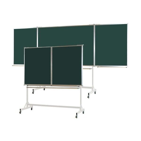 スチールグリーン 固定式脚付 五面黒板