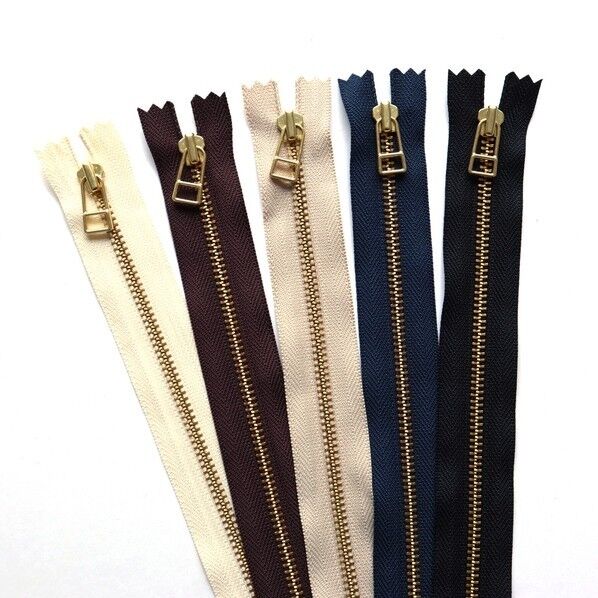 Y.K.K レザー用ファスナー G 5色セット