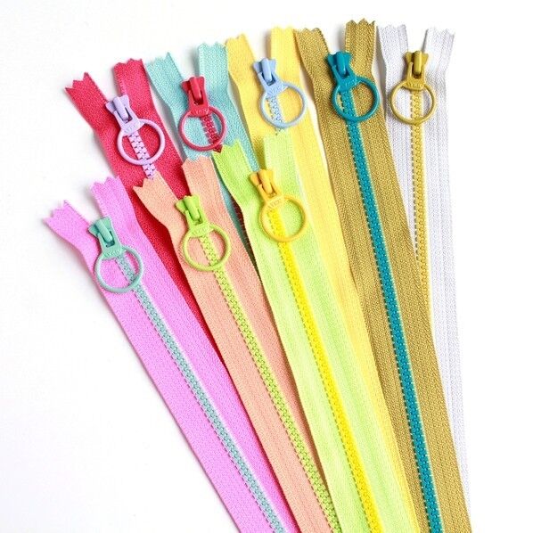 Y.K.K コンビファスナー 8色セット 25cm×3cm×0,5cm ミックス 3VSC25-8MIX 8本