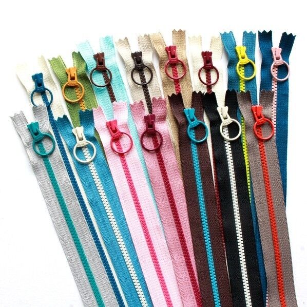 Y.K.K コンビファスナー 15色セット 30cm×3cm×0,5cm ミックス 3VSC30-15MIX 1セット