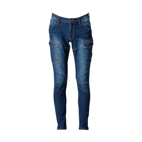 2WAYストレッチ3Dカーゴパンツ インディゴブルー 82