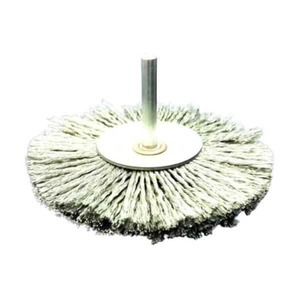 軸付ホイールブラシ 電動工具用ホイール型軸付ブラシ BRHシリーズ Φ100x6軸 WSA-100 1個