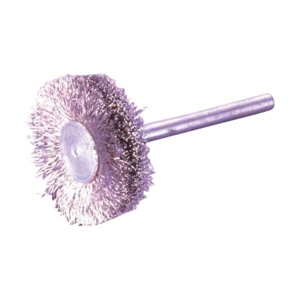 軸付ホイールブラシ 軸付ミニホイールブラシ 25x6x10x3x30 SUS-0.15 WSSM-025 1個