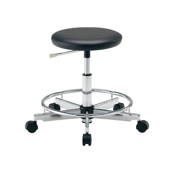 カラフルラウンドチェア LRN-BKR ブラック 4-2544-01 1個