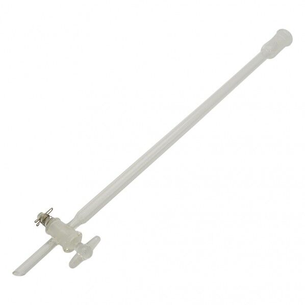 クロマトグラフ管(摺合有り) ガラスコックタイプ CHG-10-1525 φ10mm 4-2663-01 1個