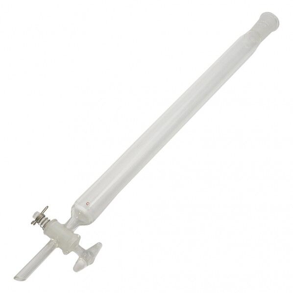 クロマトグラフ管(摺合有り) ガラスコックタイプ CHG-20F-1938 φ20mm 4-2663-04 1個