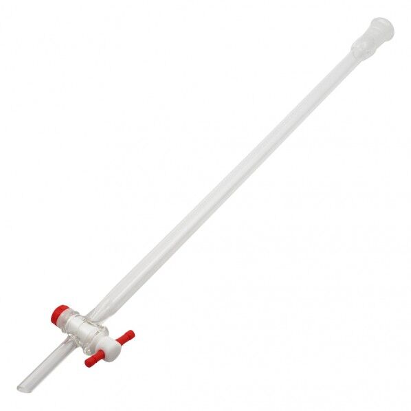 クロマトグラフ管(摺合有り) PTFEコックタイプ CHT-10-1525 φ10mm 4-2664-01 1個