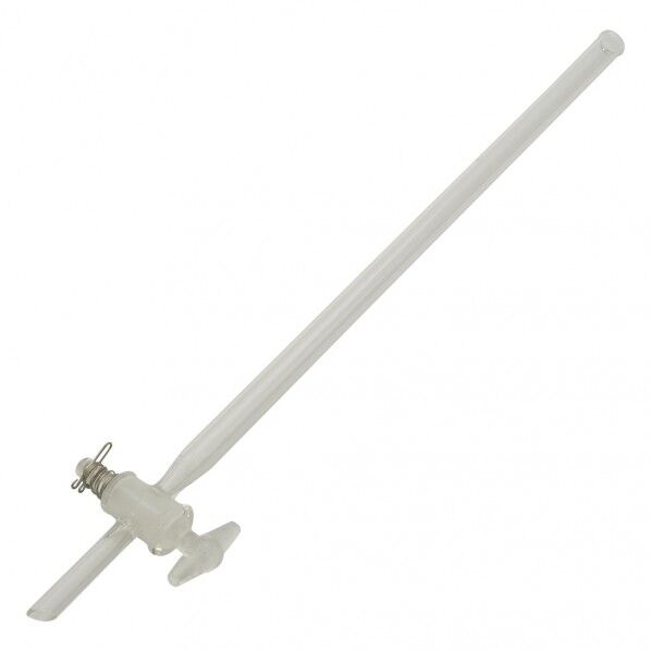 クロマトグラフ管(摺合無し) ガラスコックタイプ CHG-10 φ10mm 4-2665-01 1個